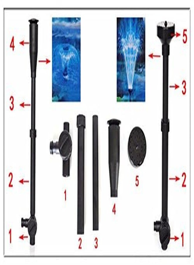 VAYINATO SOBO (LED-3800FP | 40W | 2000L/H | Lifts Upto 2M) Submersible Fountain Water Pump with LED Lights Suitable for Aquarium, Koi Pond, Hydroponics and Water Fountains - Image 4